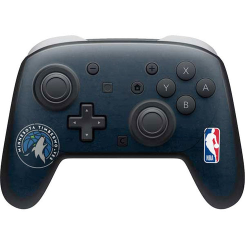 NBA Minnesota Timberwolves Distressed Nintendo Switch 2 (2025) Pro Controller Skin