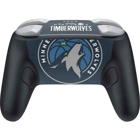 NBA Minnesota Timberwolves Distressed Nintendo Switch 2 (2025) Pro Controller Skin