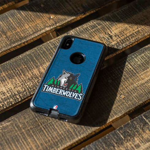 NBA Minnesota Timberwolves Distressed Otterbox Commuter iPhone Skin