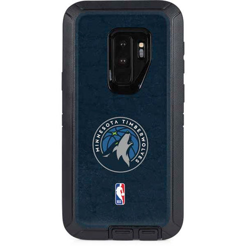 NBA Minnesota Timberwolves Distressed Otterbox Defender Galaxy Skin