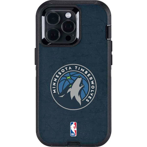 NBA Minnesota Timberwolves Distressed Otterbox Defender iPhone Skin