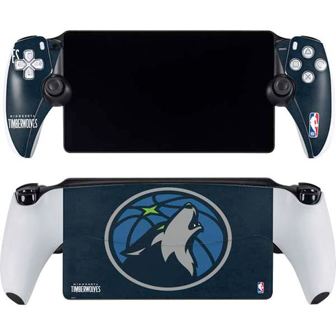 NBA Minnesota Timberwolves Distressed PlayStation Portal Remote Player Skin