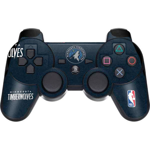 NBA Minnesota Timberwolves Distressed PS3 Dual Shock wireless controller Skin