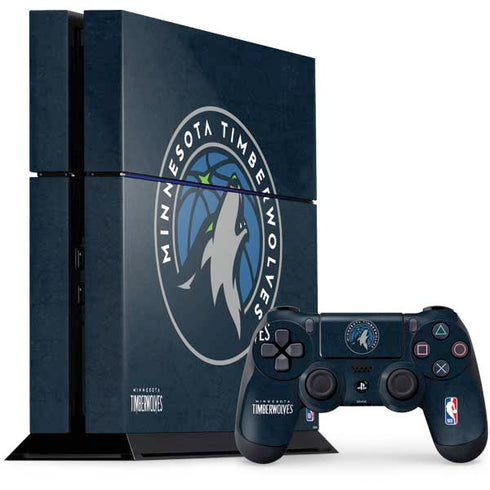 NBA Minnesota Timberwolves Distressed PlayStation PS4 Skins