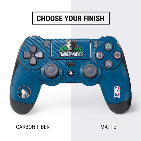 NBA Minnesota Timberwolves Distressed PS4 Controller Skin