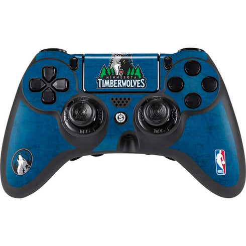 NBA Minnesota Timberwolves Distressed PlayStation PS4 Skins