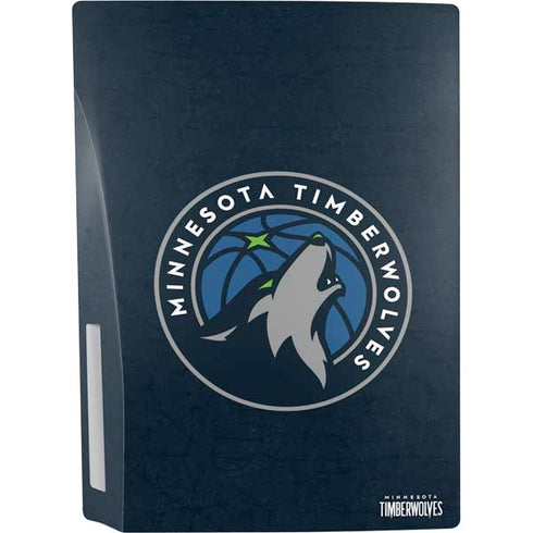 NBA Minnesota Timberwolves Distressed PS5 Console Skin