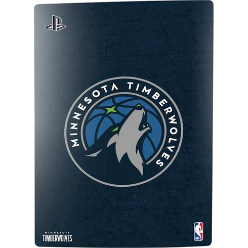 NBA Minnesota Timberwolves Distressed PS5 Console Skin