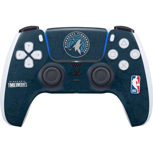 NBA Minnesota Timberwolves Distressed PS5 Controller Skin