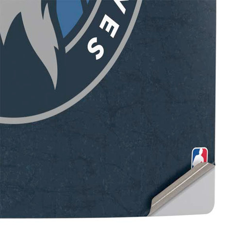 NBA Minnesota Timberwolves Distressed PS5 Pro Console Skin