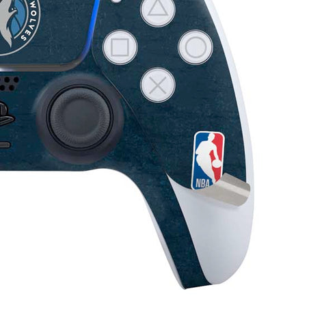 NBA Minnesota Timberwolves Distressed PS5 Slim Disk Bundle Skin