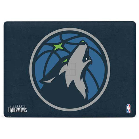 NBA Minnesota Timberwolves Distressed Surface Laptop 2 Skin