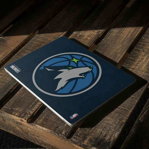 NBA Minnesota Timberwolves Distressed Surface Laptop 2 Skin