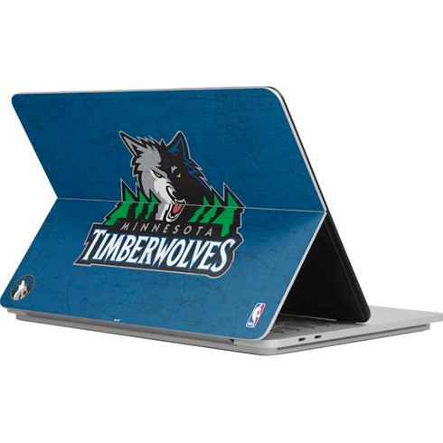 NBA Minnesota Timberwolves Distressed Surface Laptop Studio Skin
