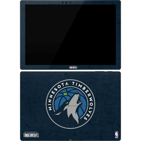 NBA Minnesota Timberwolves Distressed Surface Pro 7 Skin