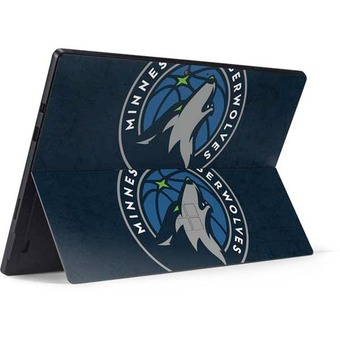 NBA Minnesota Timberwolves Distressed Surface Pro 7 Skin