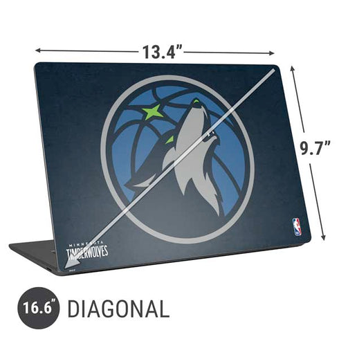 NBA Minnesota Timberwolves Distressed Universal Laptop 16.6in (13.4 x 9.7in) Skin