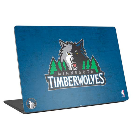 NBA Minnesota Timberwolves Distressed Universal Laptop 18in (14.6 x 10.6in) Skin