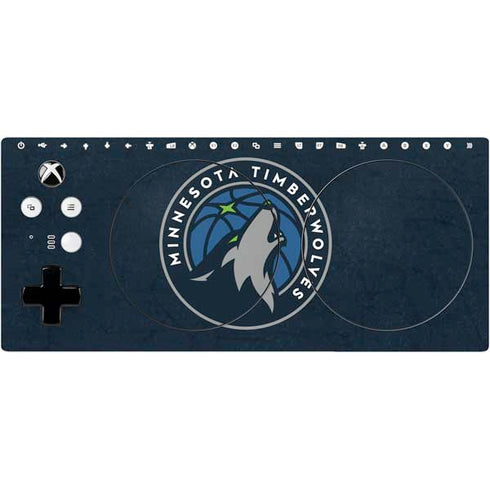 NBA Minnesota Timberwolves Distressed Xbox Adaptive Controller Skin