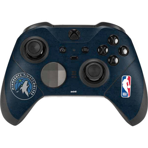 NBA Minnesota Timberwolves Distressed Xbox Elite Wireless Controller Series 2 Skin