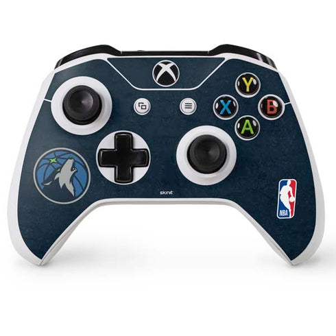NBA Minnesota Timberwolves Distressed Xbox One S Controller Skin