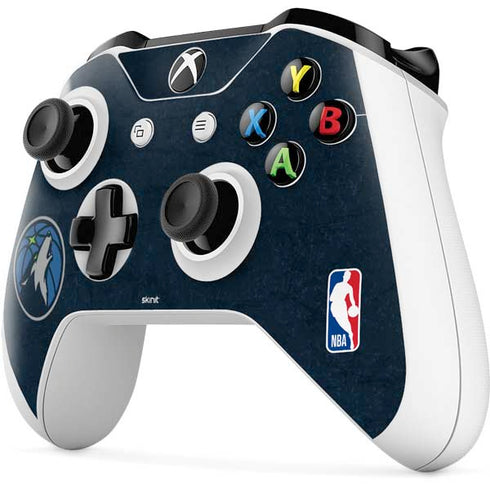 NBA Minnesota Timberwolves Distressed Xbox One S Controller Skin