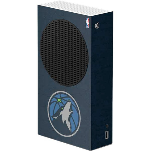 NBA Minnesota Timberwolves Distressed Xbox Series S Console Skin