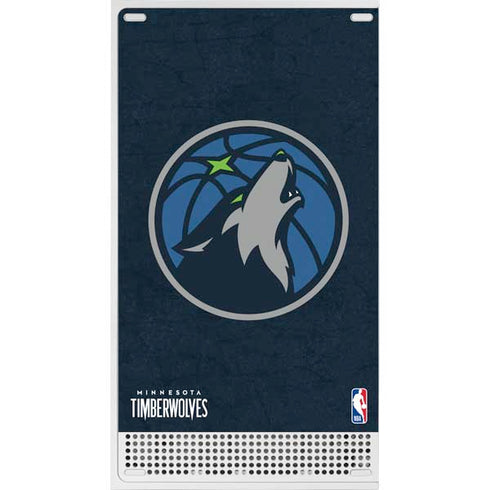 NBA Minnesota Timberwolves Distressed Xbox Series S Console Skin