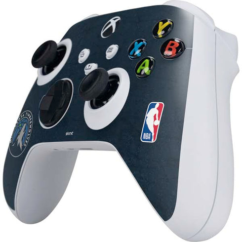 NBA Minnesota Timberwolves Distressed Xbox Series S Controller Skin