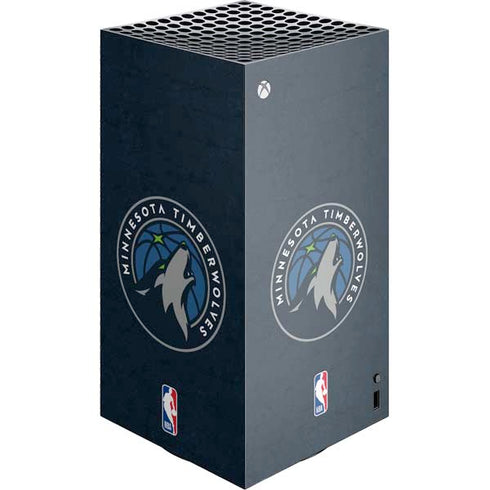 NBA Minnesota Timberwolves Distressed XBox Series X Digital Edition Console Skin