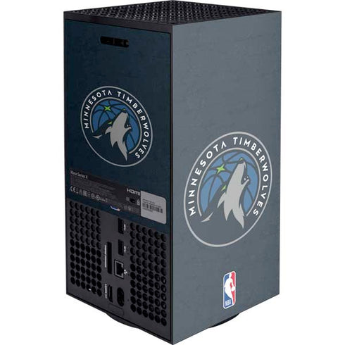 NBA Minnesota Timberwolves Distressed XBox Series X Digital Edition Console Skin