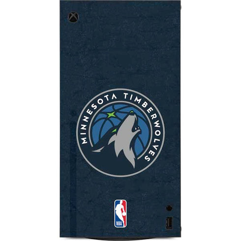 NBA Minnesota Timberwolves Distressed XBox Series X Digital Edition Console Skin