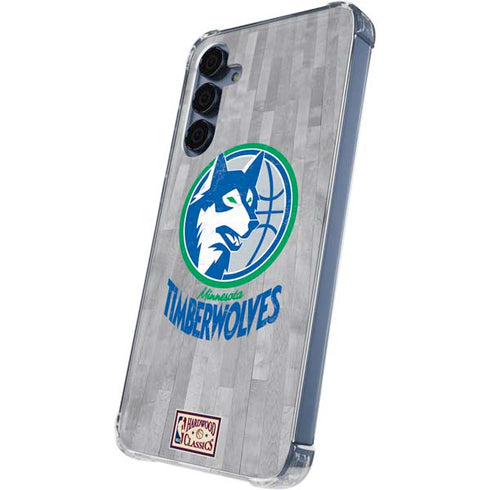 NBA Minnesota Timberwolves Hardwood Classics Galaxy A35 5G Clear Case