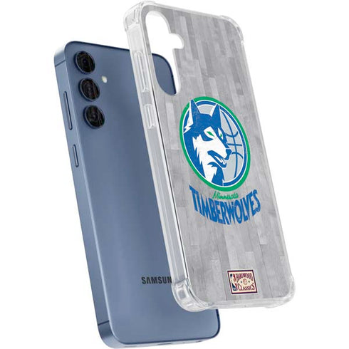 NBA Minnesota Timberwolves Hardwood Classics Galaxy A35 5G Clear Case