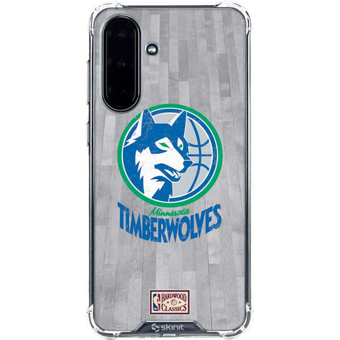NBA Minnesota Timberwolves Hardwood Classics Galaxy A36 5G Clear Case