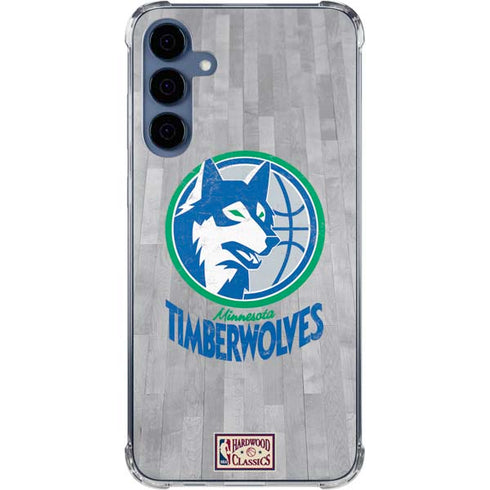 NBA Minnesota Timberwolves Hardwood Classics Galaxy A55 5G Clear Case