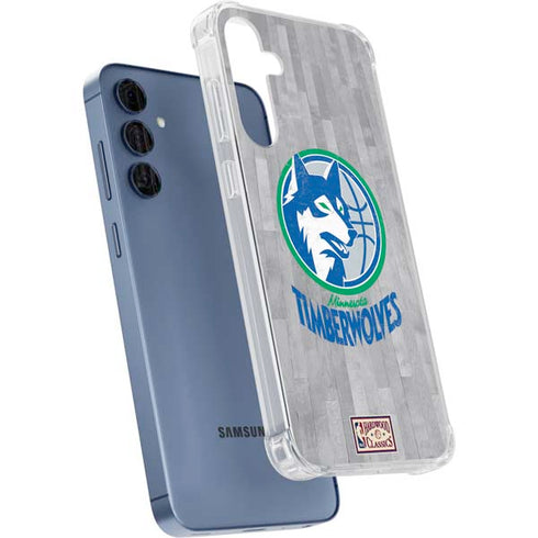 NBA Minnesota Timberwolves Hardwood Classics Galaxy A55 5G Clear Case