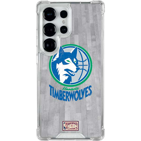 NBA Minnesota Timberwolves Hardwood Classics Galaxy S25 Ultra Clear Case