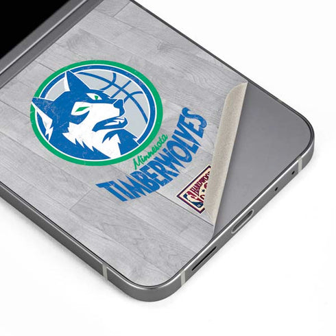 NBA Minnesota Timberwolves Hardwood Classics Galaxy Z Flip6 Skin