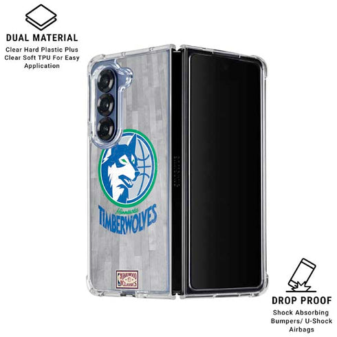 NBA Minnesota Timberwolves Hardwood Classics Galaxy Z Fold6 Clear Case