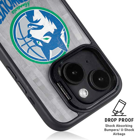 NBA Minnesota Timberwolves Hardwood Classics iPhone 14 Plus Kickstand Case
