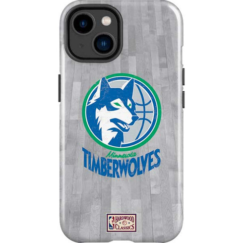 NBA Minnesota Timberwolves Hardwood Classics iPhone 15 Impact Case