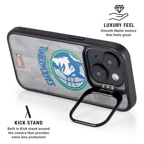 NBA Minnesota Timberwolves Hardwood Classics iPhone 15 Kickstand Case