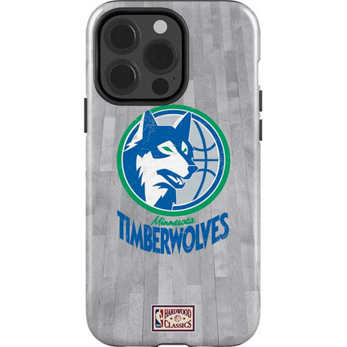NBA Minnesota Timberwolves Hardwood Classics iPhone 15 Pro Impact Case