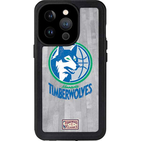 NBA Minnesota Timberwolves Hardwood Classics iPhone 15 Pro Waterproof Case