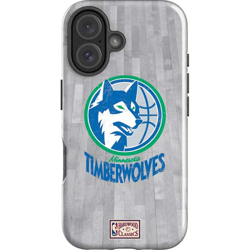 NBA Minnesota Timberwolves Hardwood Classics iPhone 16 Impact Case