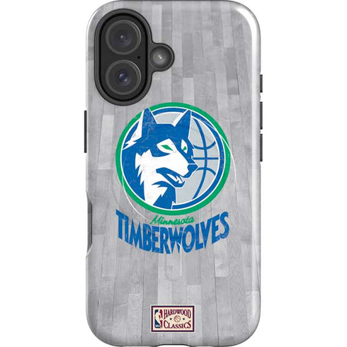 NBA Minnesota Timberwolves Hardwood Classics iPhone 16 Magsafe Impact Case