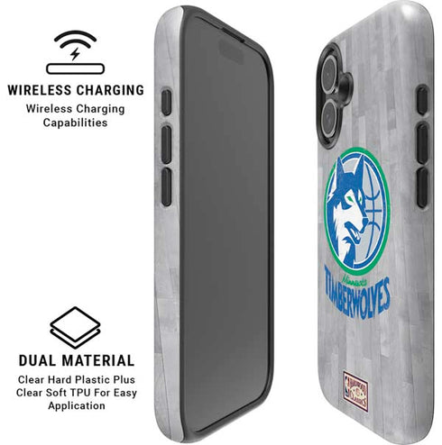 NBA Minnesota Timberwolves Hardwood Classics iPhone 16 Plus Magsafe Impact Case