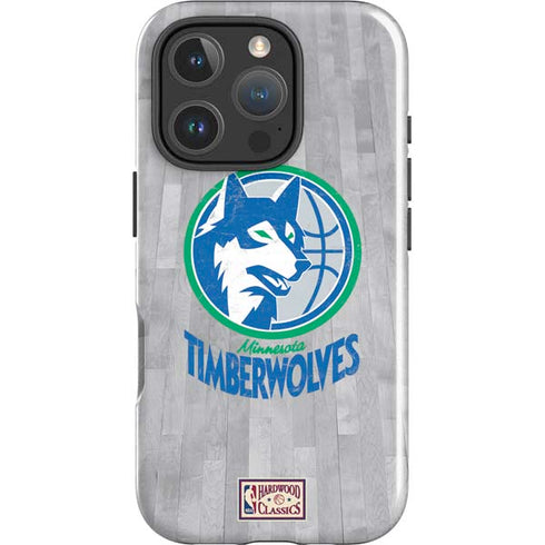 NBA Minnesota Timberwolves Hardwood Classics iPhone 16 Pro Max Impact Case