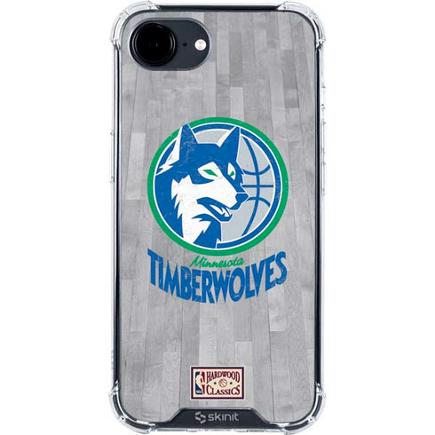 NBA Minnesota Timberwolves Hardwood Classics iPhone 16e Clear Case